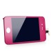 iPhone 4S Assembly (Glass Back Cover + Digitizer LCD Display Screen) - Magenta