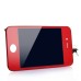 iPhone 4S Assembly ( Glass Back Cover + Digitizer LCD Display Screen ) - Red