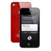 iPhone 4S Back Cover With Red Frame Bezel - Red