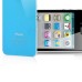 iPhone 4S Back Cover With White Frame Bezel - Blue