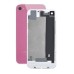 iPhone 4S Back Cover With White Frame Bezel - Pink