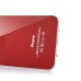 iPhone 4S Back Cover With White Frame Bezel - Red