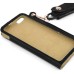 iPhone 5 iPhone 5s Leather Pouch Case Cover with  Lanyard and Headphone Cable Winder - Black