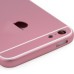 iPhone 6 Pattern Metal Back Cover Housing Replacement with Middle Frame + SIM Card Tray + Side Buttons + Apple Logo for iPhone 5 - Pink