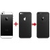 iPhone 6 Pattern Metal Back Cover Housing Replacement with Middle Frame + SIM Card Tray + Side Buttons + Apple Logo for iPhone 5S - Black