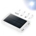 10000mAh 2 USB Ports Solar Charger Power Bank - Silver