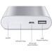 10400mAh Portable Power Bank External Battery Pack - Silver