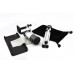 12X Telephoto Lens with Extendable Tripod and A Matte Hard Case for iPhone 5 - Silver