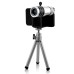 12X Telephoto Lens with Extendable Tripod and A Matte Hard Case for iPhone 5 - Silver