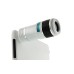 12X Zoom Magnifier External Camera Telescope Telephoto Lens For iPad Mini - White