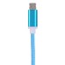 1 M 2 In 1 Sturdy Hemp Rope Sync Charging Cable for Micro USB and 8 pin Lighning - Blue