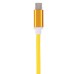 1 M 2 In 1 Sturdy Hemp Rope Sync Charging Cable for Micro USB and 8 pin Lighning - Orange