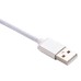 1 M 2 In 1 Sturdy Hemp Rope Sync Charging Cable for Micro USB and 8 pin Lighning - Silver