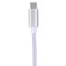 1 M 2 In 1 Sturdy Hemp Rope Sync Charging Cable for Micro USB and 8 pin Lighning - Silver