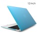 2015 Clear Transparent Hard Plastic Case Cover For The New MacBook 12 inch Retina Display - Blue