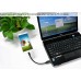 20cm Flexible Metal Micro USB To Standard USB Sync Data Charging Mount Stand Cable For Samsung Galaxy S2 S3 S4 - Black