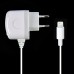 2.1A Lightning 8-Pin Travel Charger For iPhone 5C iPhone 5S iPhone 5 iPad 4 iPod Touch 5 With EU Plug - White