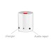 220mAh Built-in Lithium Battery Portable Bluetooth V3.0 Backward Speaker - White