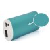 2800 mAh USB Charger Port with Led Light Indicator for Smartphone - Blue