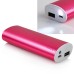 2800 mAh USB Charger Port with Led Light Indicator for Smartphone - Red