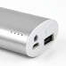 2800 mAh USB Charger Port with Led Light Indicator for Smartphone - Silver