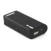 2800 mAh Wallet Pattern USB Charger Port with Led Light Indicator for Smartphone - Black