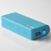 2800 mAh Wallet Pattern USB Charger Port with Led Light Indicator for Smartphone - Blue