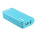 2800 mAh Wallet Pattern USB Charger Port with Led Light Indicator for Smartphone - Blue