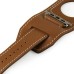 2 In 1 Luxury Genuine Leather Wrist Strap Watch Band Replacement For Apple Watch 42 mm - Brown
