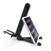 2 In 1 Triple Extendable Smart Phones Portrait Handheld Selfie Stick Monopod And Tabs Stand - Black