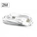 2M High Quality Micro USB Sync Data Transfer And Charge Cable For Samsung BlackBerry HTC - White