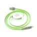 2 in 1 Micro USB 2.0 Stretchy Fresh Color Charging Cable for iPhone 6 iPhone 5 5C 5S Samsung Galaxy S4 iPad Air 2 iPad Mini 3 - Green