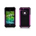 2 in 1 Protective TPU and Plastic Hard Case for iPhone 4/4S-Black and  Pink Edge