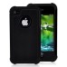 2 in 1 Protective TPU and Plastic Hard Case for iPhone 4/4S-Whole Black Edge