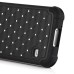 2 in 1 Rhombus Grain Rhinestone - Studded Shockproof PC and Silicone Hybrid Case Cover for Samsung Galaxy S5 G900 - Black