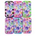 3-In-1 Bubbles Pattern Rugged Rubber Gel Hard Hybrid Snap Case Cover For Samsung Galaxy S4 I9500 I9505