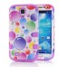 3-In-1 Bubbles Pattern Rugged Rubber Gel Hard Hybrid Snap Case Cover For Samsung Galaxy S4 I9500 I9505