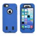 3-In-1 High Impact Rugged Robot Defender PC And Silicone Hybrid Case Cover For iPhone 5C