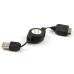 30-Pin USB Sync Data Charger Cable And Car Charger Kit For iPhone 4S iPad 3 iPod Nano 6 Touch 4 - Black