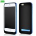 3500 mAh Ultra Slim PC Back Case With Built-In Battery And Stand  For iPhone 6 4.7 inch - Black And Blue