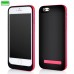 3500 mAh Ultra Slim PC Back Case With Built-In Battery And Stand  For iPhone 6 4.7 inch - Black And Red