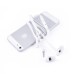 3.5MM Zipper Design In-Ear Earphone with Microphone for iPhone Samsung HTC etc - White