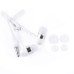 3.5MM Zipper Design In-Ear Earphone with Microphone for iPhone Samsung HTC etc - White