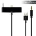 3.5 mm Car Aux Audio USB Sync Data Charger Cable for iPhone 6 Plus - Black