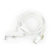 3.5 mm Car Aux Audio USB Sync Data Charger Cable for iPhone 6 Plus - White