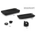 360 Degree Bike Handlebar Mount Holder Shockproof Case for iPhone 4 / 4S - Black