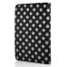 360 Degree Rotatable Wave Point Pattern Leather Case For iPad Mini 1/2/3 - Black