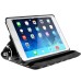 360 Degree Rotatable Wave Point Pattern Leather Case For iPad Mini 1/2/3 - Black