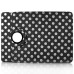 360 Degree Rotatable Wave Point Pattern Leather Case For iPad Mini 1/2/3 - Black