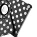 360 Degree Rotatable Wave Point Pattern Leather Case For iPad Mini 1/2/3 - Black